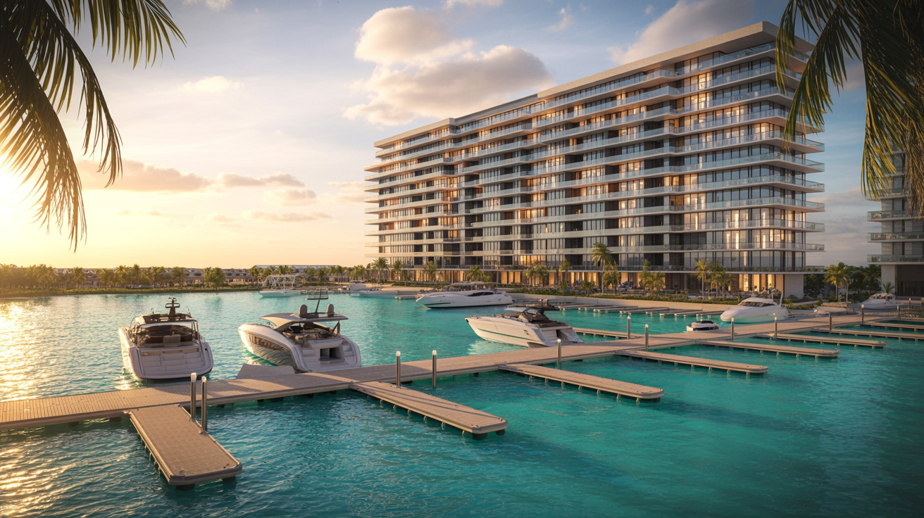 Residencia frente a marina — Cancún como destino premium