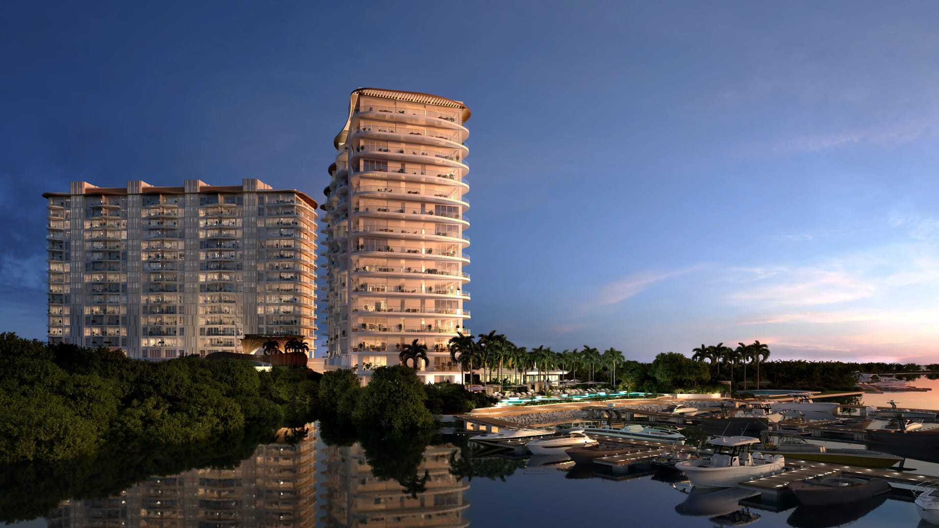 Torres residenciales de One Laguna diseñadas por HKS